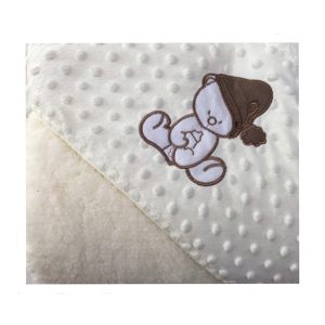 پتو نوزادی خرسی سایز 95x93 سانتیمتر