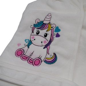 سرویس حوله ۵ تکه کودک مدل تک شاخ